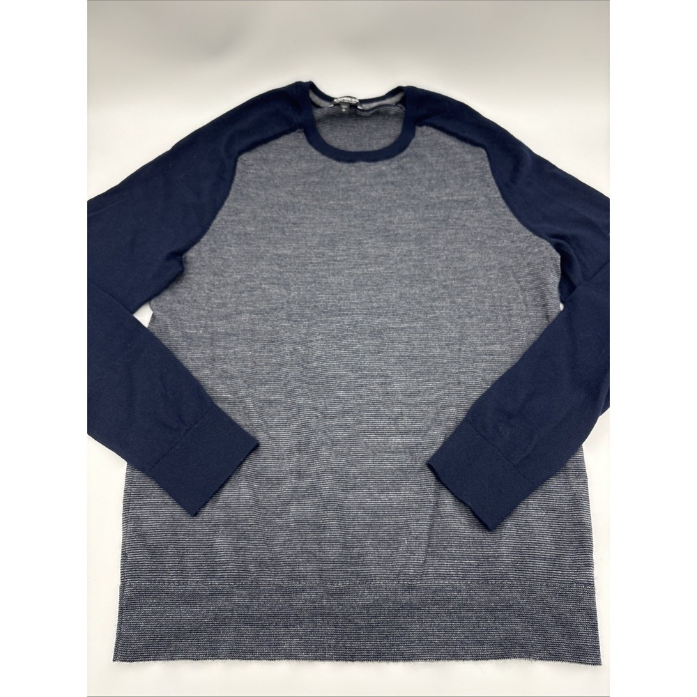 Men's Express Blue Merino Wool Blend Sweater Large